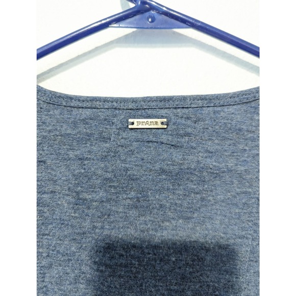 Prana Soskia Wool Blend 3/4 Sleeve Fit & Flare Blue Heather - Picture 7 of 8